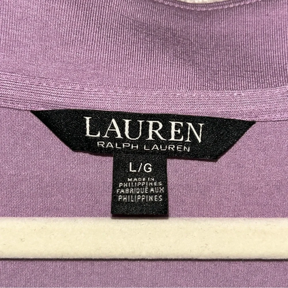 Ralph Lauren Lavender Drape Blouse - Picture 3 of 3